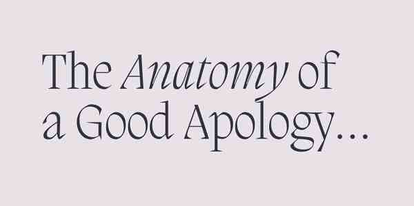 The Anatomy of a Good Apology: How to Repair Trust